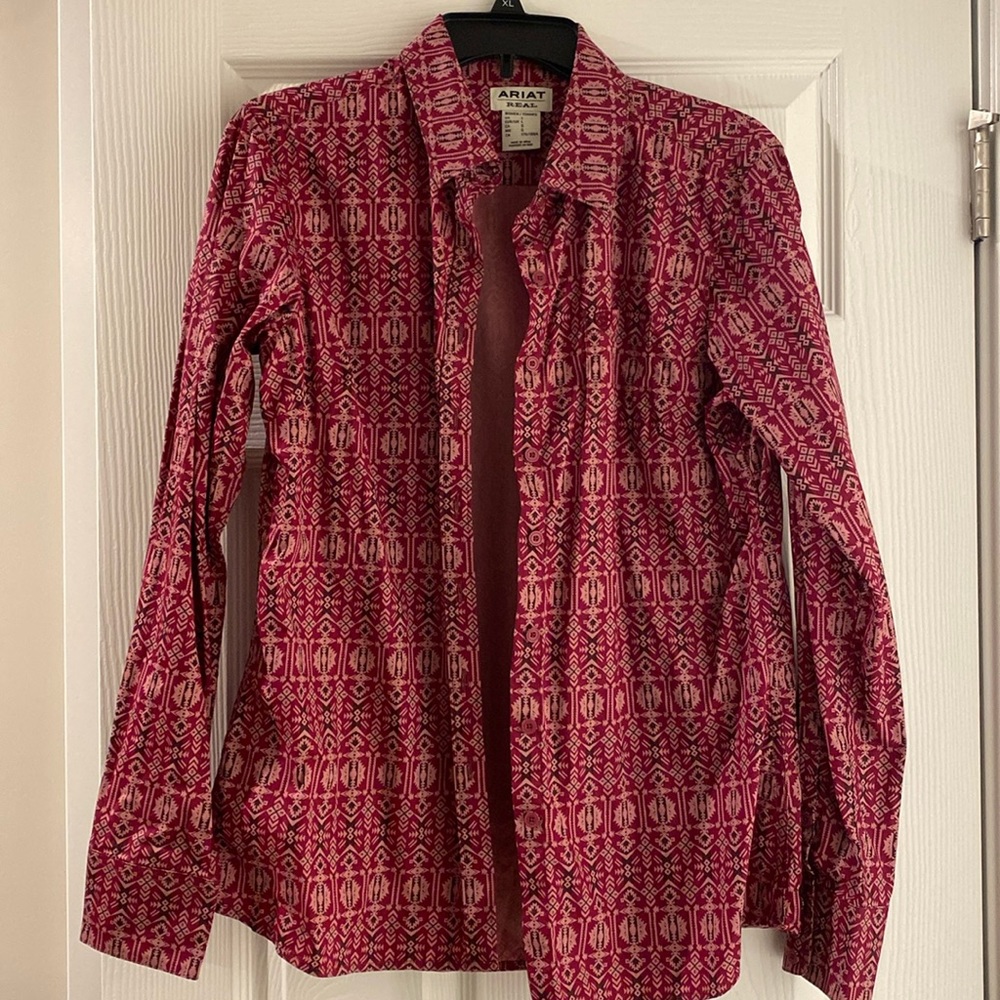 Ariat western button down ladies shirt.